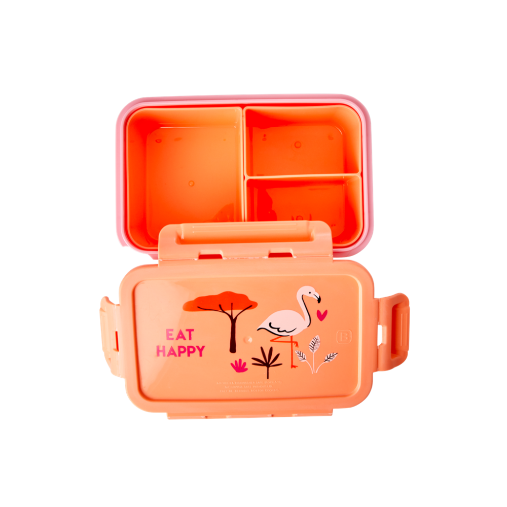 Coral Pink Jungle Print Lunchbox By Rice DK